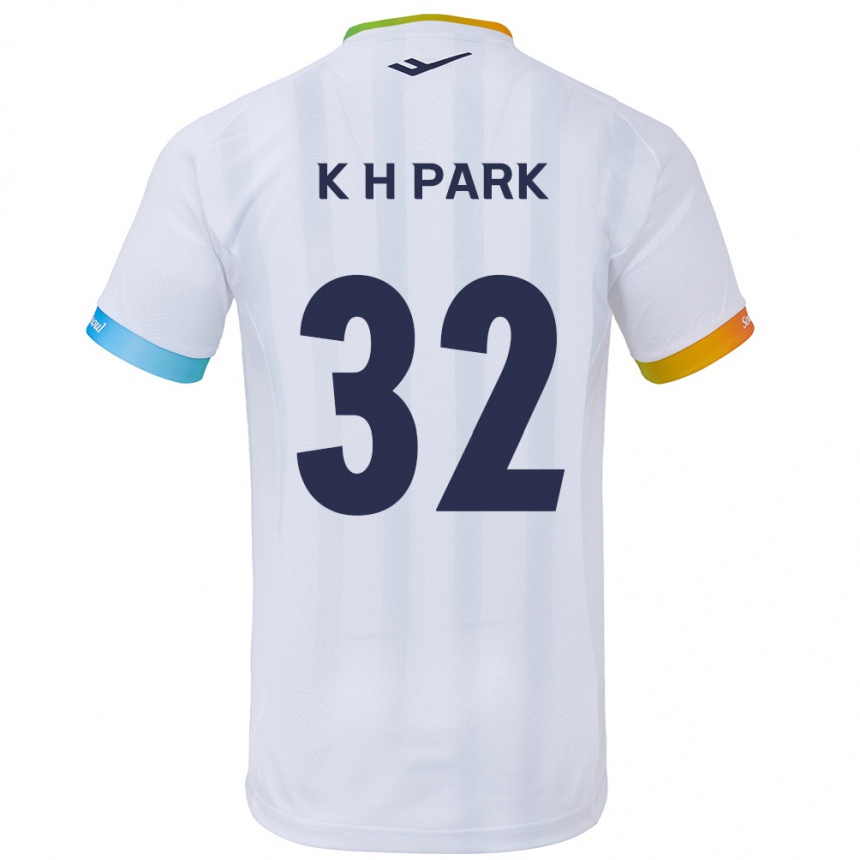 Kids Football Han-Kyul Park #32 White Blue Away Jersey 2024/25 T-Shirt Australia