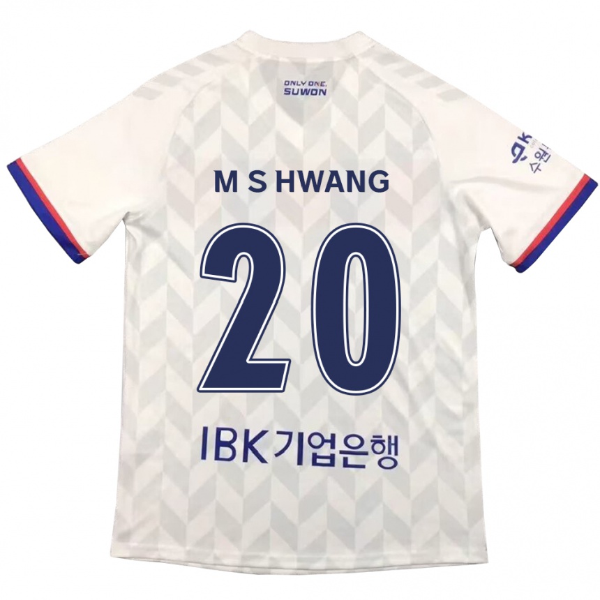 Kids Football Soon-Min Hwang #20 White Blue Away Jersey 2024/25 T-Shirt Australia