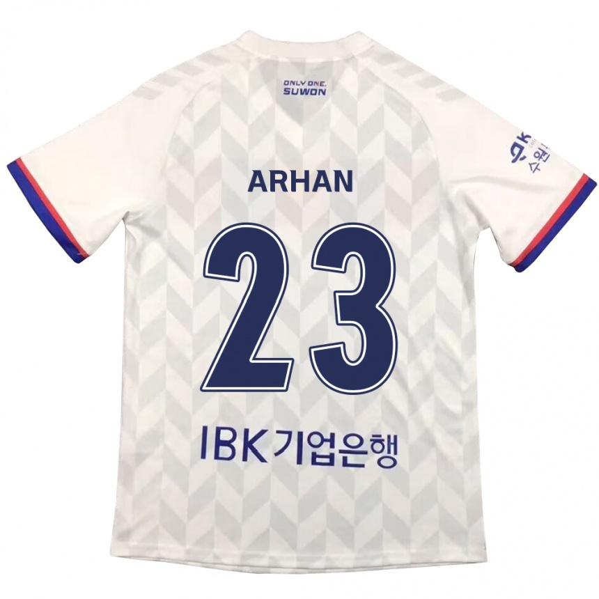 Kids Football Pratama Arhan #23 White Blue Away Jersey 2024/25 T-Shirt Australia