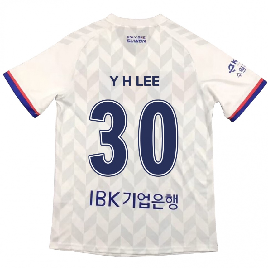 Kids Football Hyeon-Yong Lee #30 White Blue Away Jersey 2024/25 T-Shirt Australia