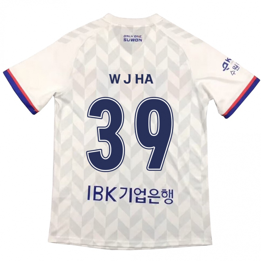 Kids Football Jung-Woo Ha #39 White Blue Away Jersey 2024/25 T-Shirt Australia