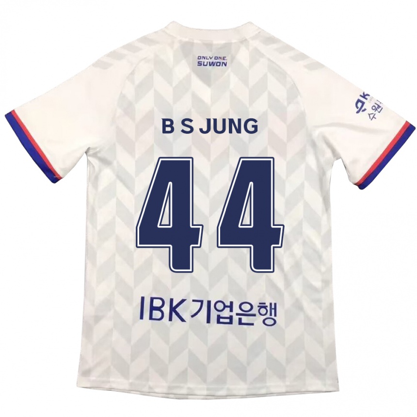 Kids Football Seung-Bae Jung #44 White Blue Away Jersey 2024/25 T-Shirt Australia