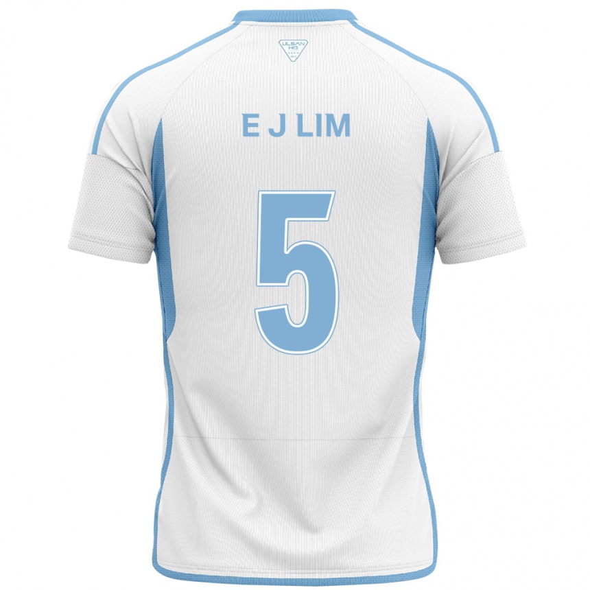 Kids Football Jong-Eun Lim #5 White Blue Away Jersey 2024/25 T-Shirt Australia