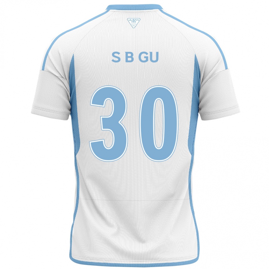 Kids Football Bon-Seo Gu #30 White Blue Away Jersey 2024/25 T-Shirt Australia