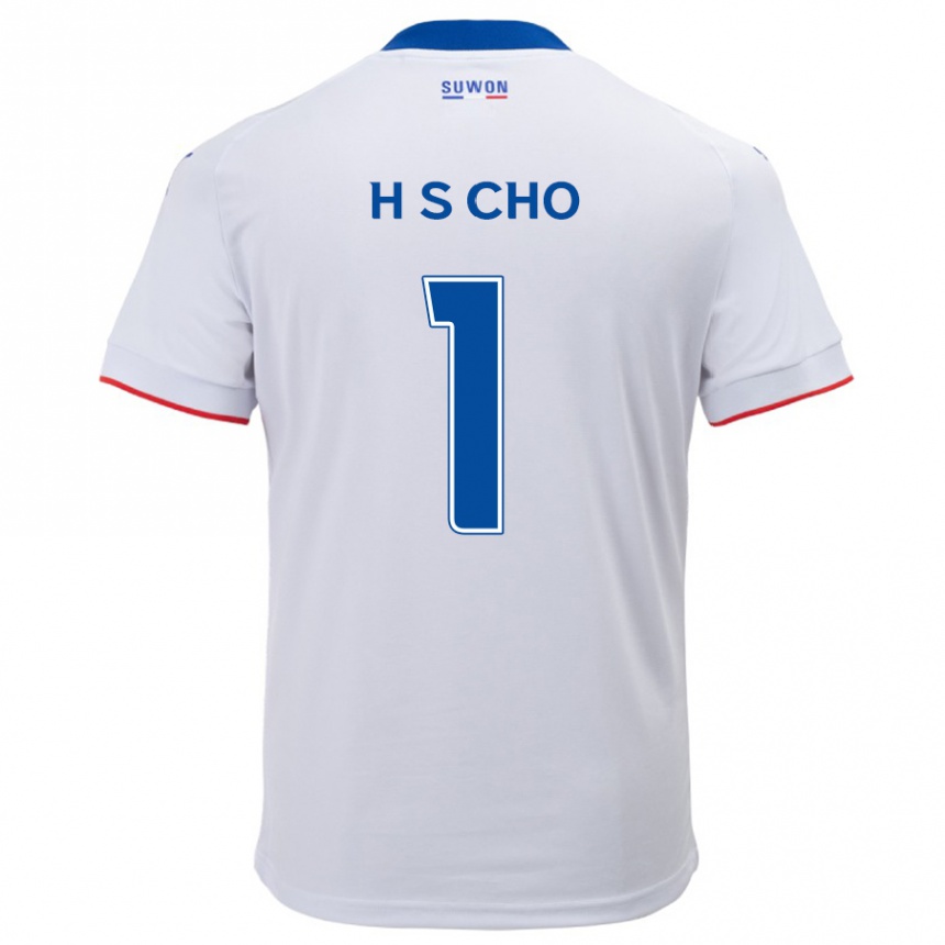 Kids Football Sung-Hoon Cho #1 White Blue Away Jersey 2024/25 T-Shirt Australia