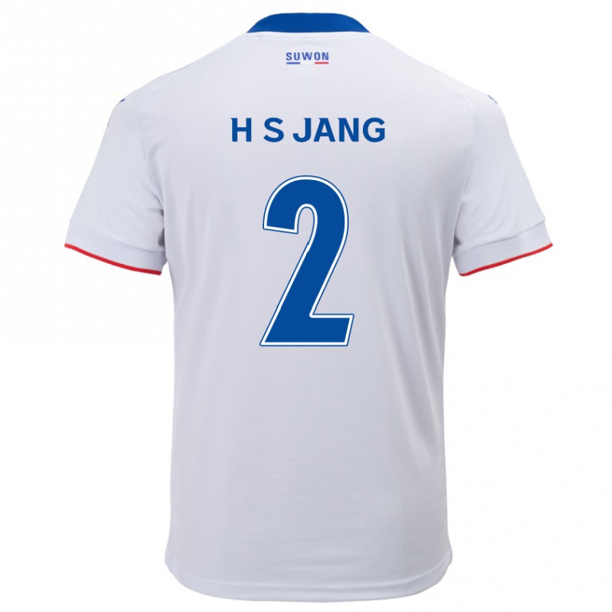 Kids Football Seok-Hwan Jang #2 White Blue Away Jersey 2024/25 T-Shirt Australia