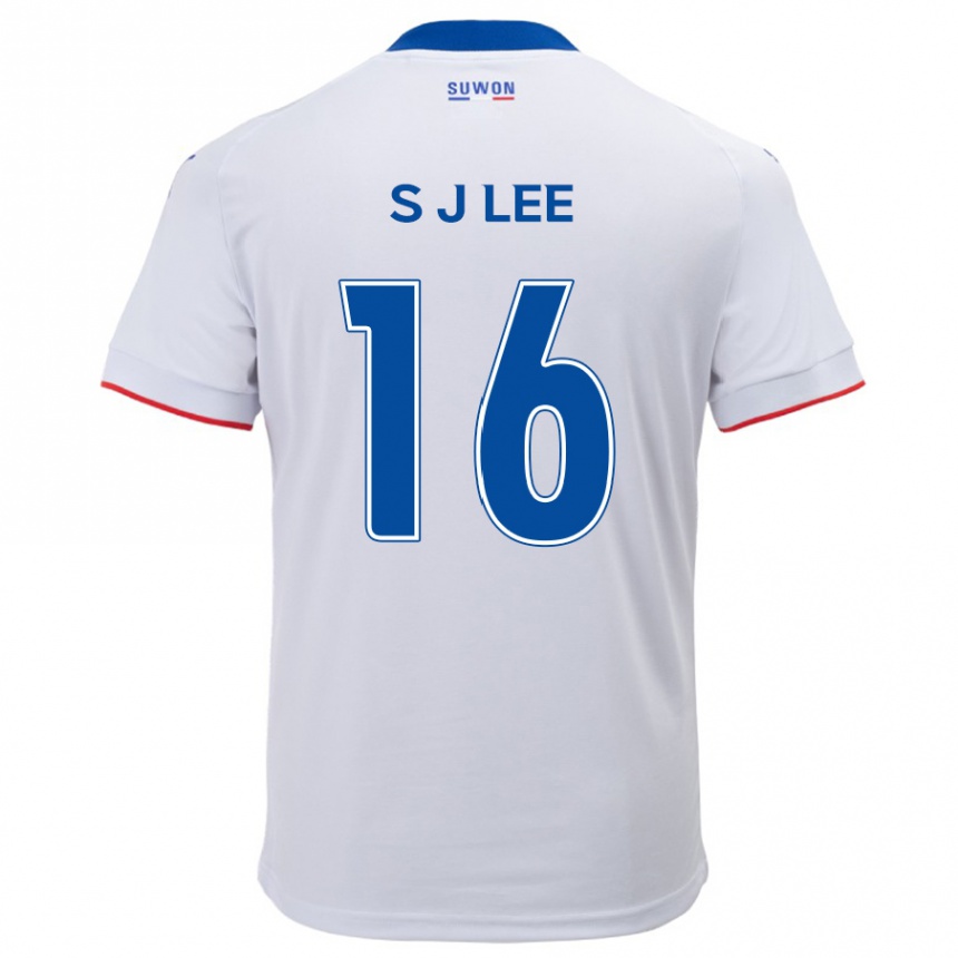 Kids Football Jong-Sung Lee #16 White Blue Away Jersey 2024/25 T-Shirt Australia