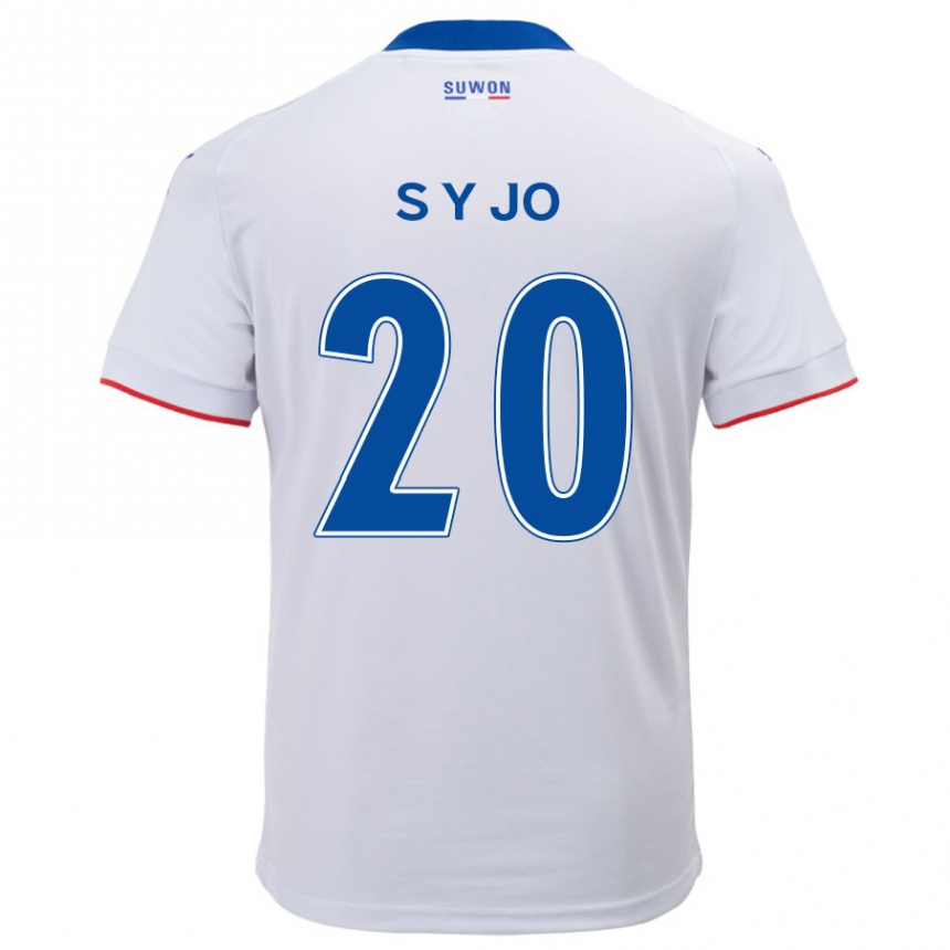 Kids Football Yun-Seong Jo #20 White Blue Away Jersey 2024/25 T-Shirt Australia