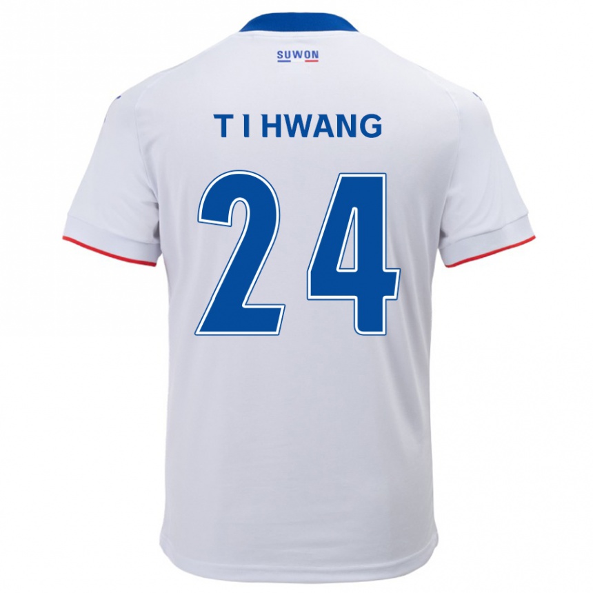 Kids Football In-Taek Hwang #24 White Blue Away Jersey 2024/25 T-Shirt Australia