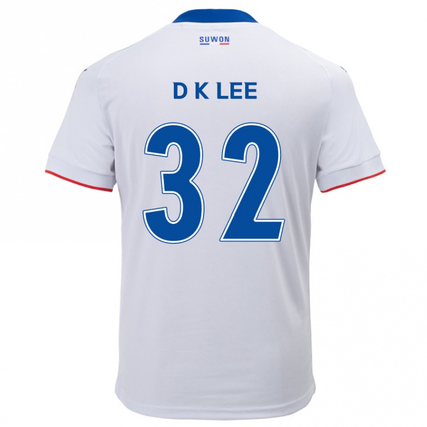 Kids Football Kyu-Dong Lee #32 White Blue Away Jersey 2024/25 T-Shirt Australia