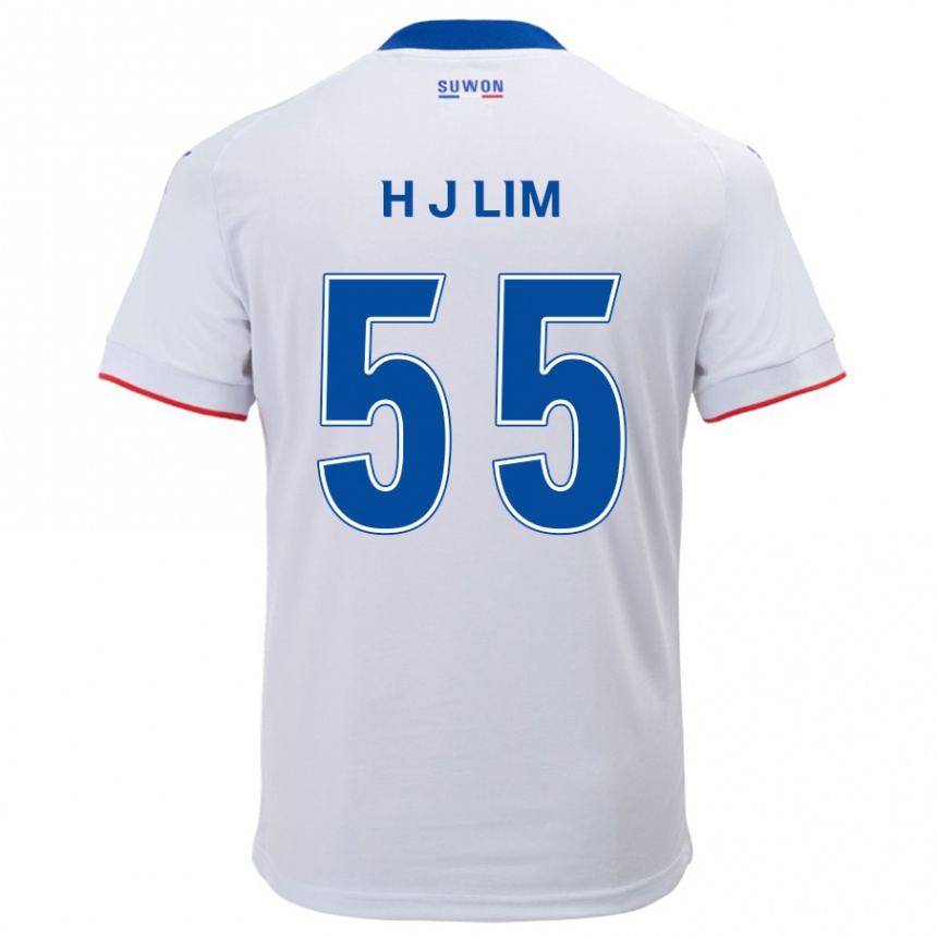 Kids Football Ji-Hoon Lim #55 White Blue Away Jersey 2024/25 T-Shirt Australia