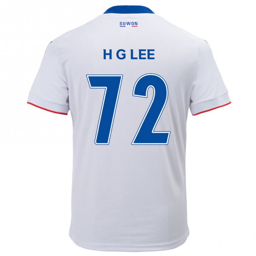 Kids Football Geon-Hee Lee #72 White Blue Away Jersey 2024/25 T-Shirt Australia