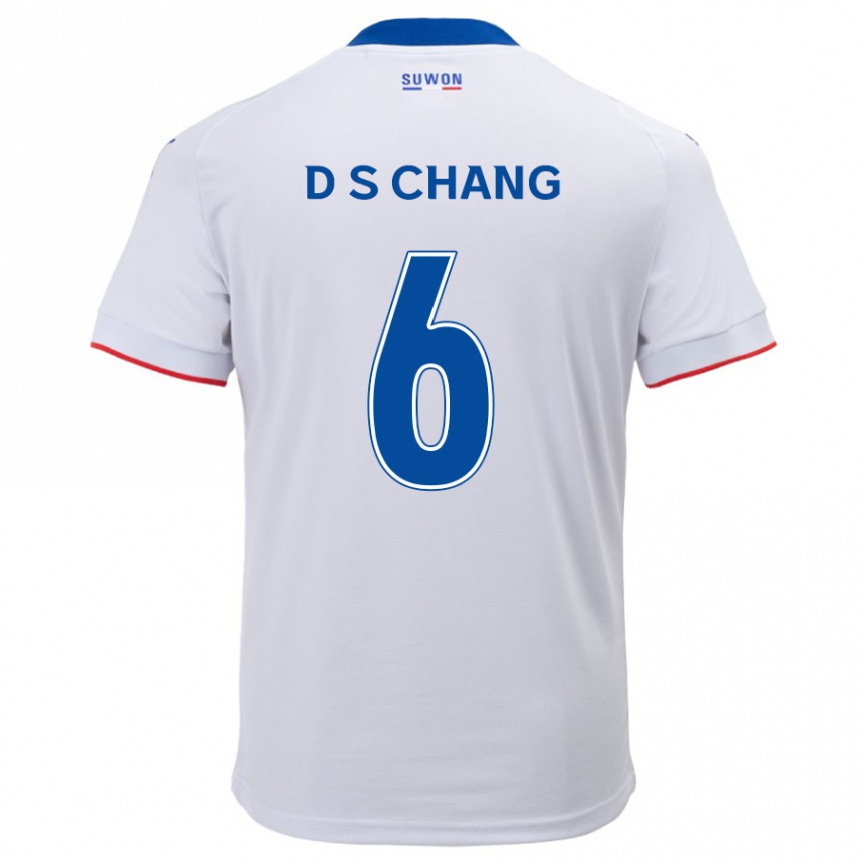 Kids Football Se-Dong Chang #6 White Blue Away Jersey 2024/25 T-Shirt Australia