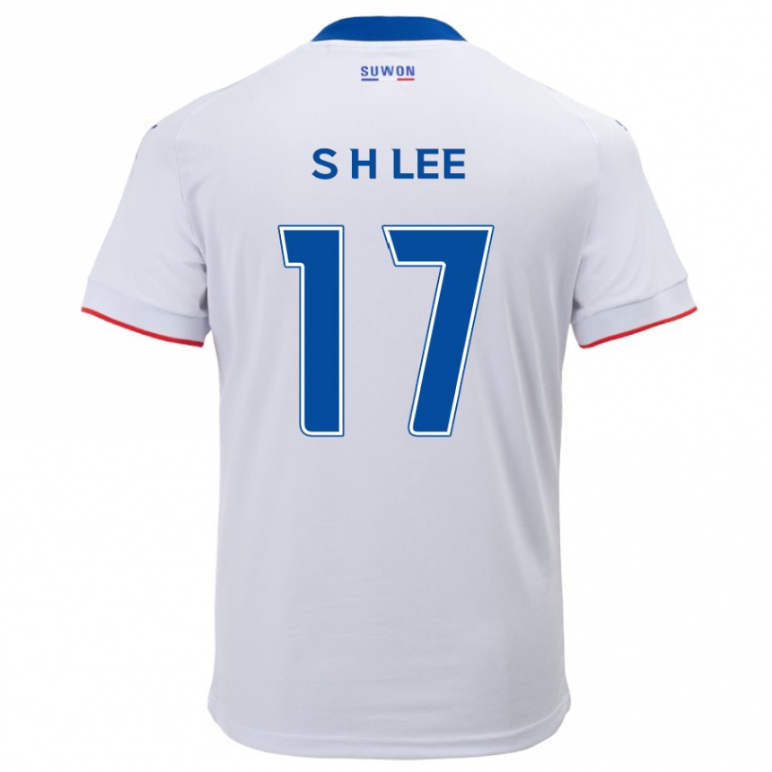 Kids Football Hyun-Seo Lee #17 White Blue Away Jersey 2024/25 T-Shirt Australia