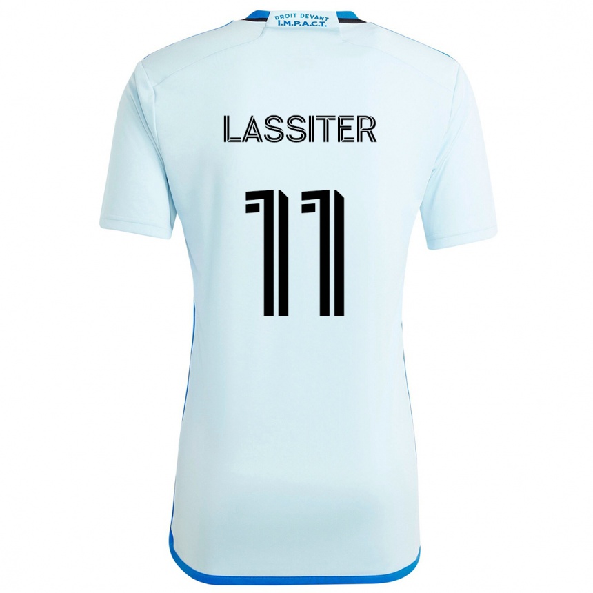 Kids Football Ariel Lassiter #11 Ice Blue Away Jersey 2024/25 T-Shirt Australia