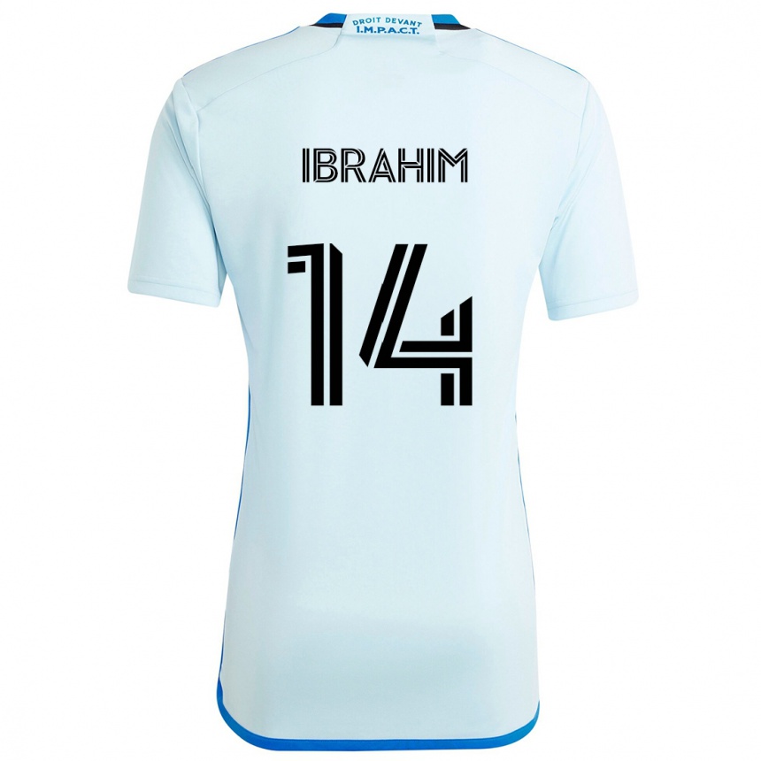 Kids Football Sunusi Ibrahim #14 Ice Blue Away Jersey 2024/25 T-Shirt Australia