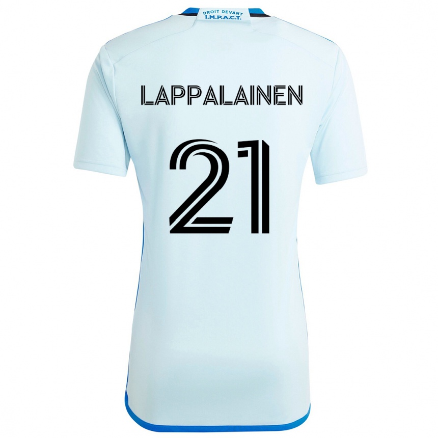 Kids Football Lassi Lappalainen #21 Ice Blue Away Jersey 2024/25 T-Shirt Australia