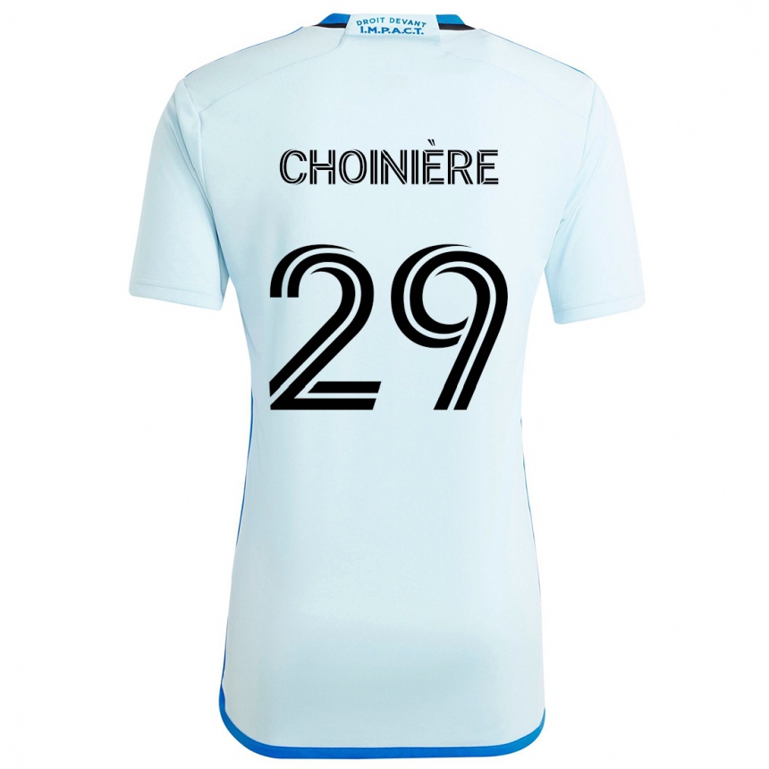 Kids Football Mathieu Choinière #29 Ice Blue Away Jersey 2024/25 T-Shirt Australia