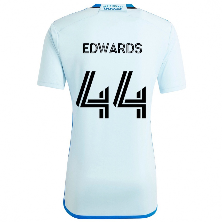 Kids Football Raheem Edwards #44 Ice Blue Away Jersey 2024/25 T-Shirt Australia