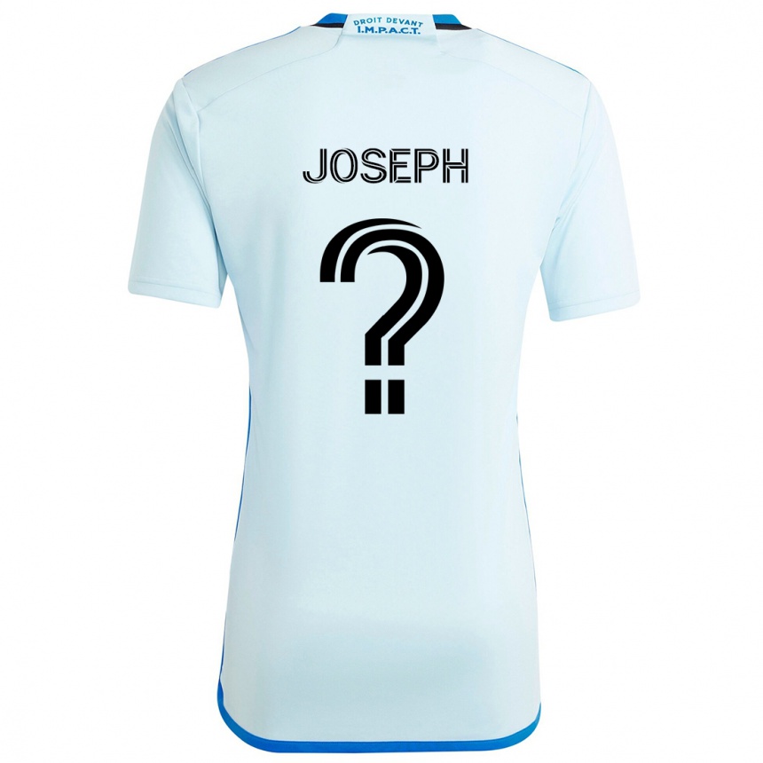 Kids Football Sebastien Joseph #0 Ice Blue Away Jersey 2024/25 T-Shirt Australia