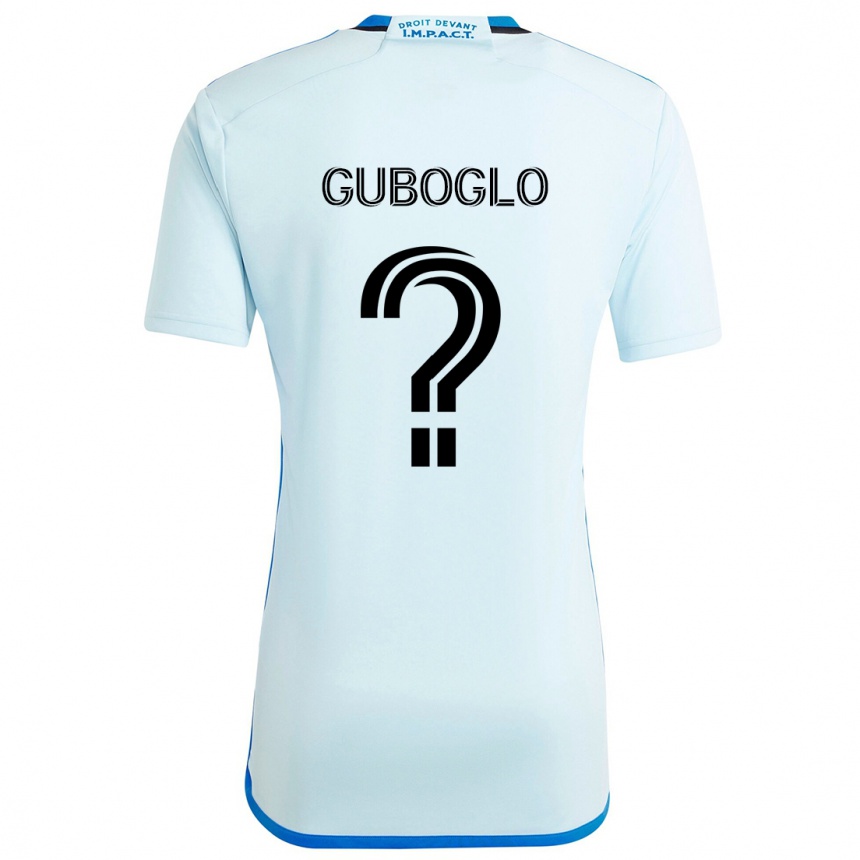 Kids Football Yuri Guboglo #0 Ice Blue Away Jersey 2024/25 T-Shirt Australia