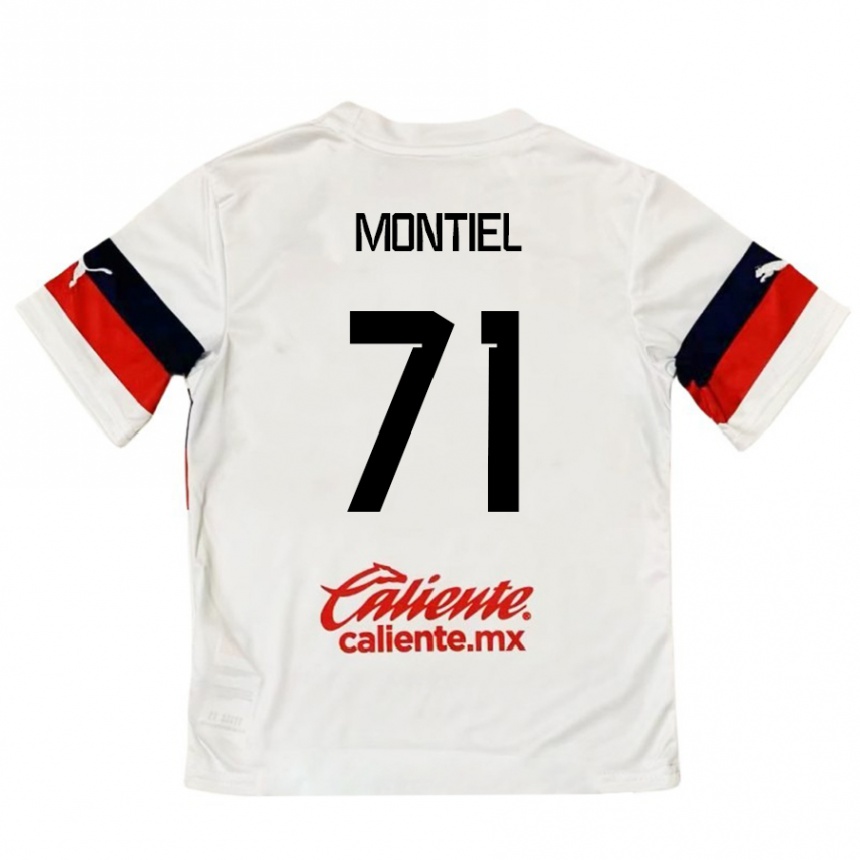 Kids Football Erick Montiel #71 White Red Away Jersey 2024/25 T-Shirt Australia