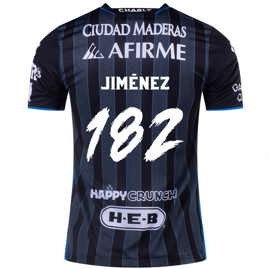 Kids Football Carlos Jiménez #182 White Black Away Jersey 2024/25 T-Shirt Australia