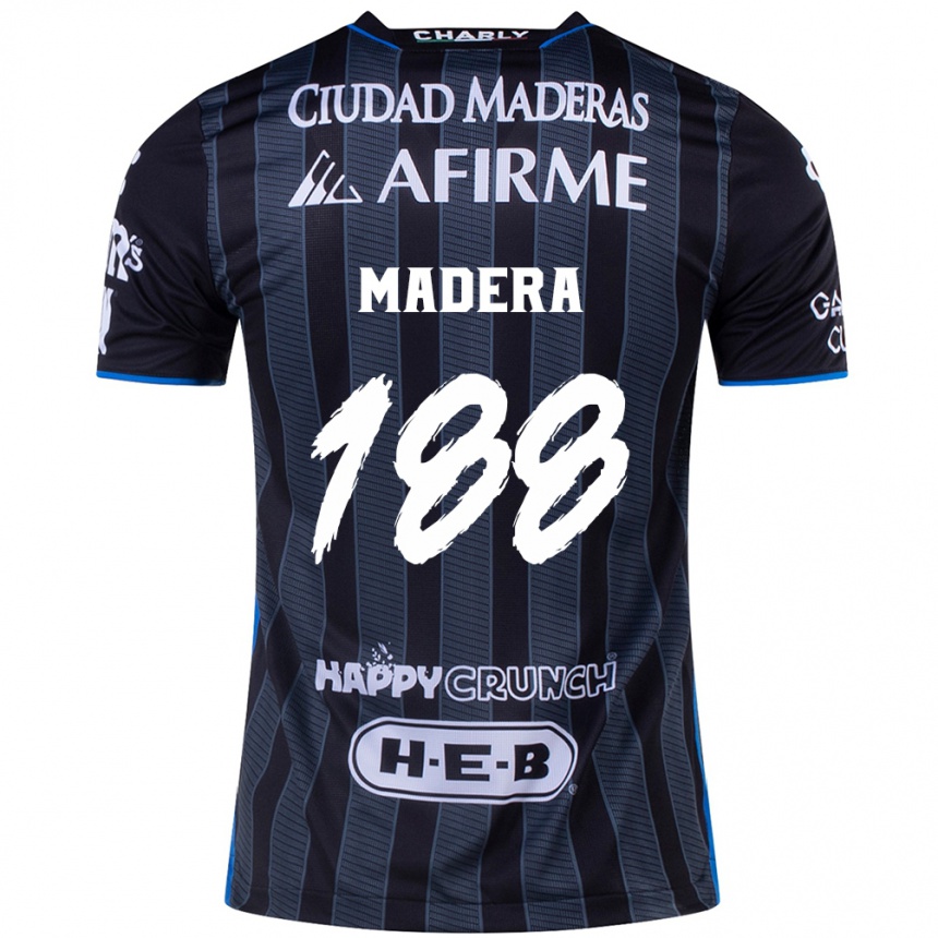 Kids Football Héctor Madera #188 White Black Away Jersey 2024/25 T-Shirt Australia