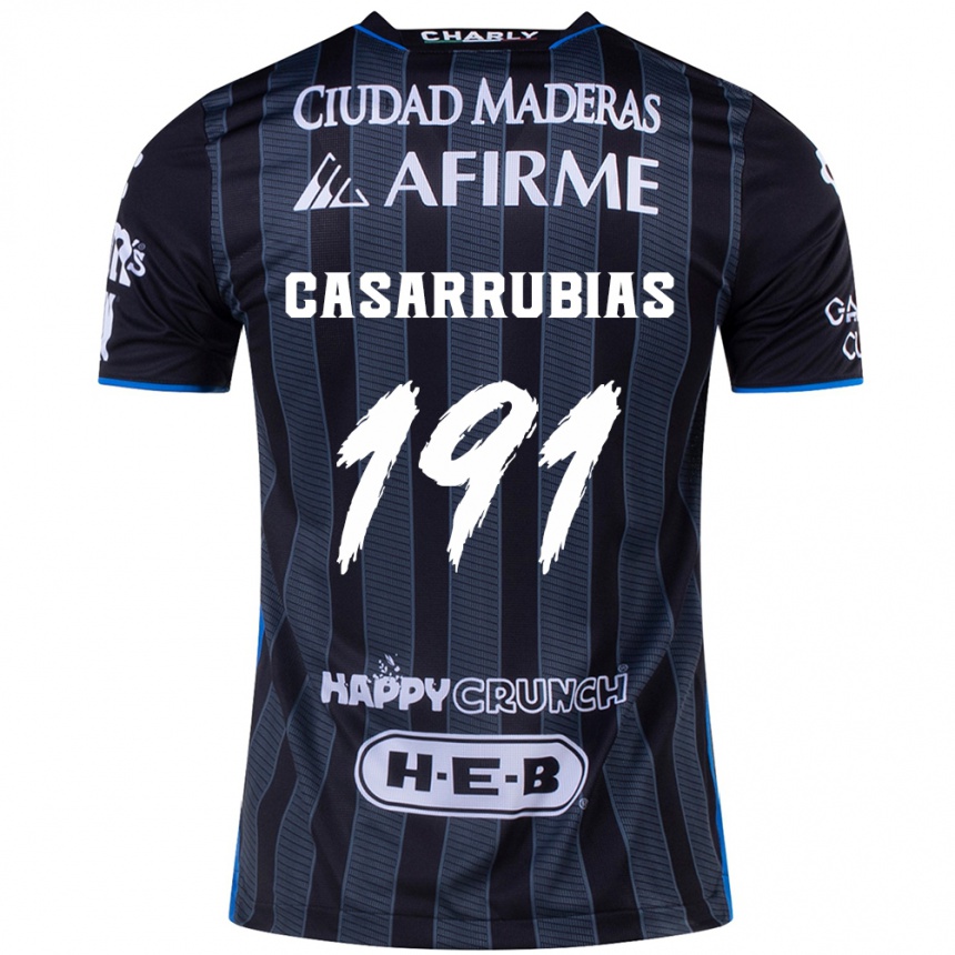 Kids Football Aaron Casarrubias #191 White Black Away Jersey 2024/25 T-Shirt Australia