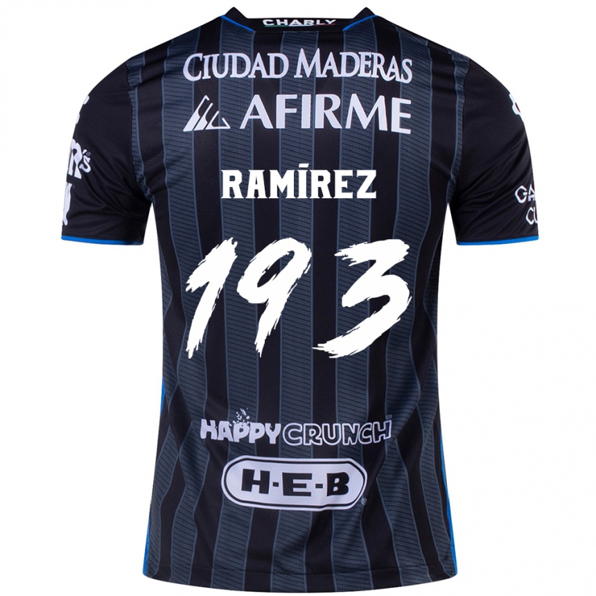 Kids Football Ángel Ramírez #193 White Black Away Jersey 2024/25 T-Shirt Australia