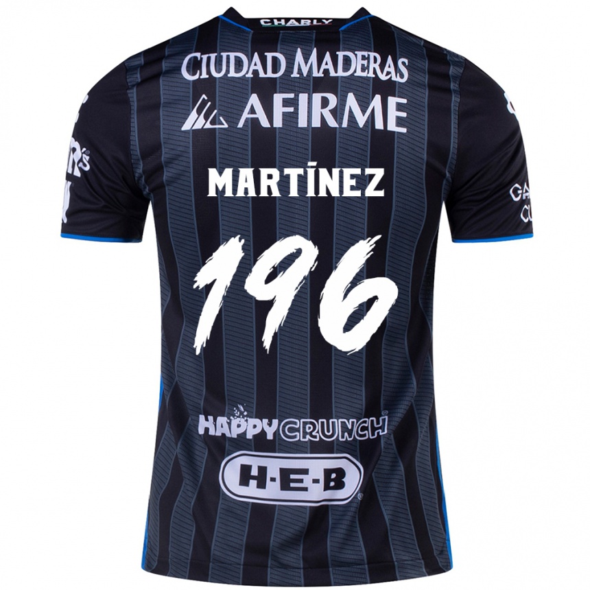 Kids Football Diego Martínez #196 White Black Away Jersey 2024/25 T-Shirt Australia