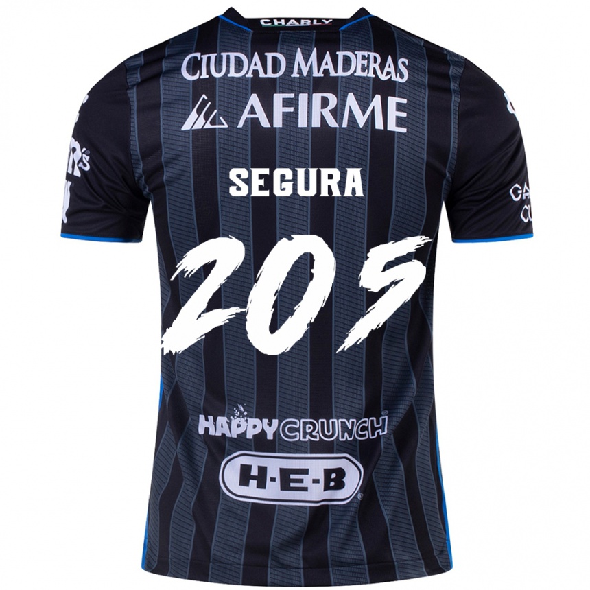 Kids Football Mathías Segura #205 White Black Away Jersey 2024/25 T-Shirt Australia