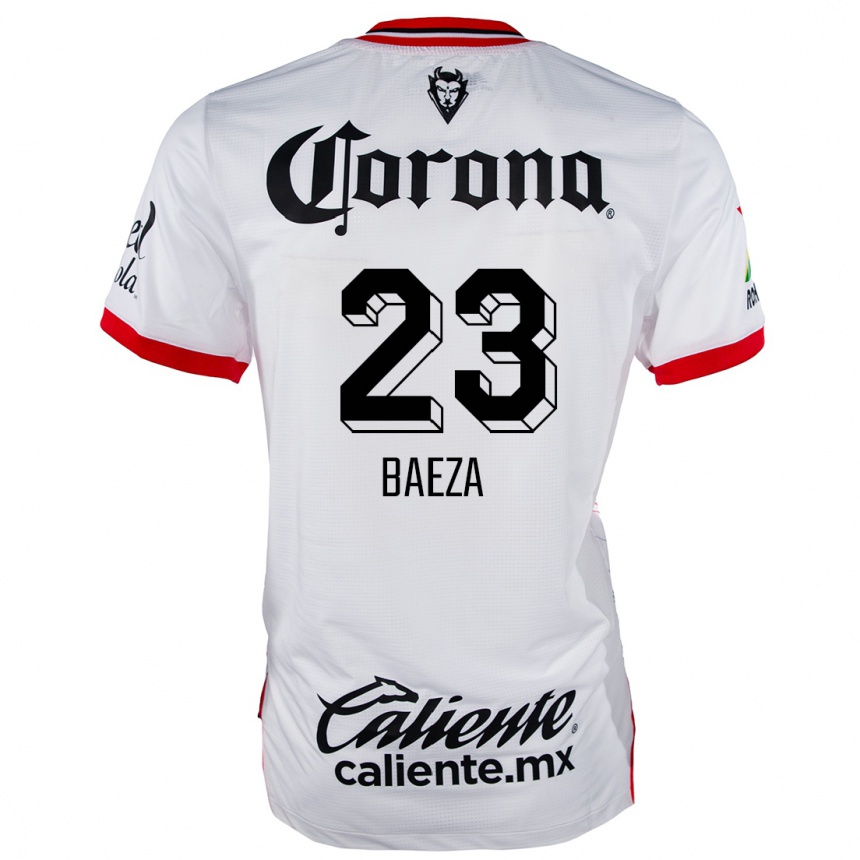 Kids Football Claudio Baeza #23 White Red Away Jersey 2024/25 T-Shirt Australia