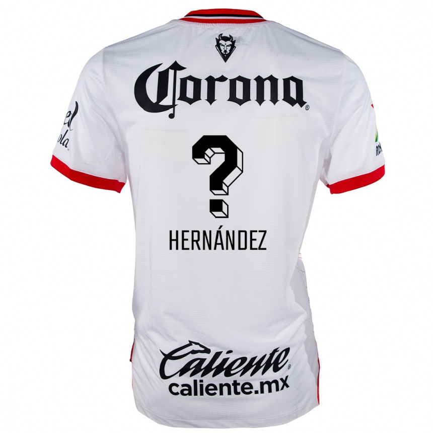 Kids Football Francisco Hernández #0 White Red Away Jersey 2024/25 T-Shirt Australia