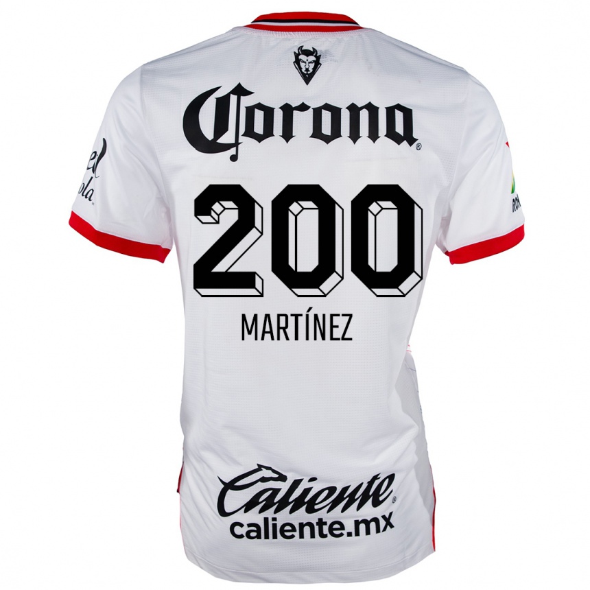 Kids Football Edgar Martínez #200 White Red Away Jersey 2024/25 T-Shirt Australia