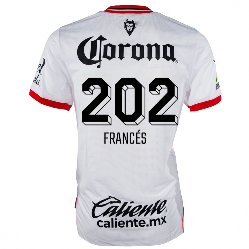 Kids Football Lenin Francés #202 White Red Away Jersey 2024/25 T-Shirt Australia