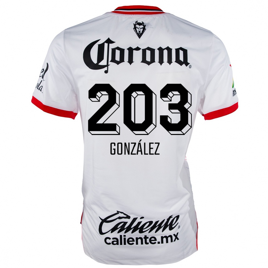 Kids Football Luis González #203 White Red Away Jersey 2024/25 T-Shirt Australia