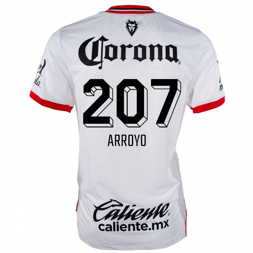 Kids Football José Arroyo #207 White Red Away Jersey 2024/25 T-Shirt Australia