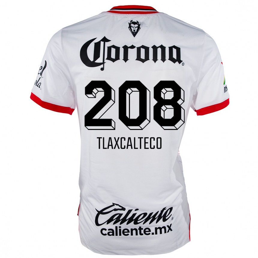 Kids Football Sait Tlaxcalteco #208 White Red Away Jersey 2024/25 T-Shirt Australia