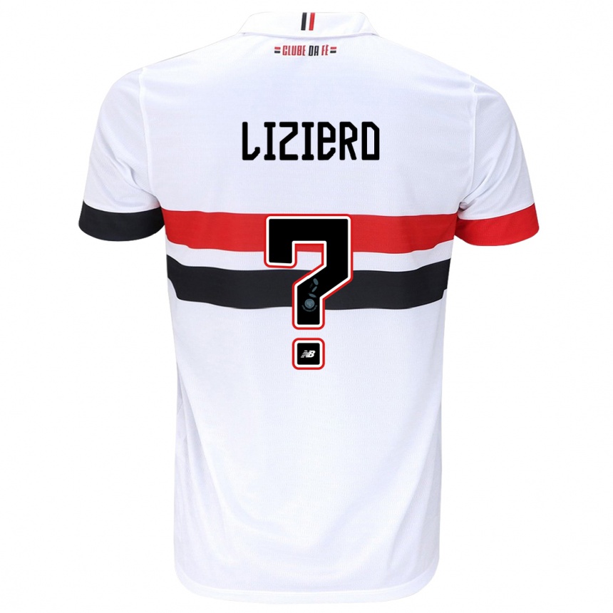 Men Football Liziero #0 White Red Black Home Jersey 2024/25 T-Shirt Australia