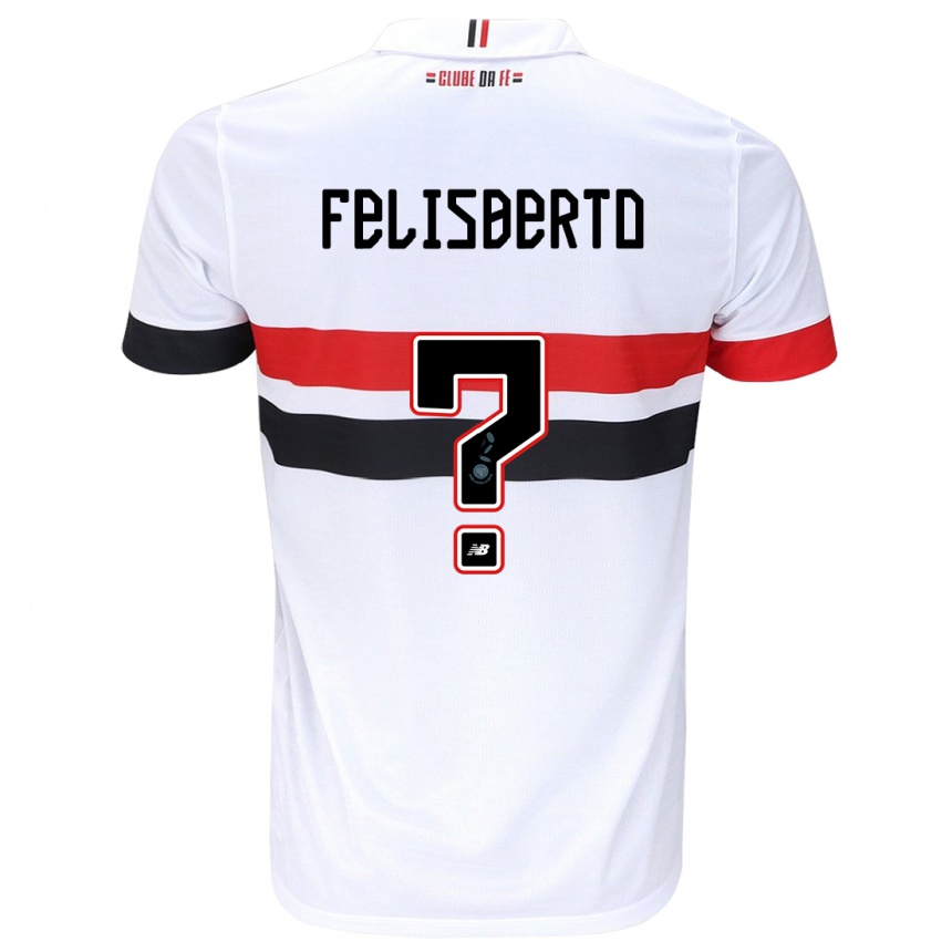 Men Football Igor Felisberto #0 White Red Black Home Jersey 2024/25 T-Shirt Australia