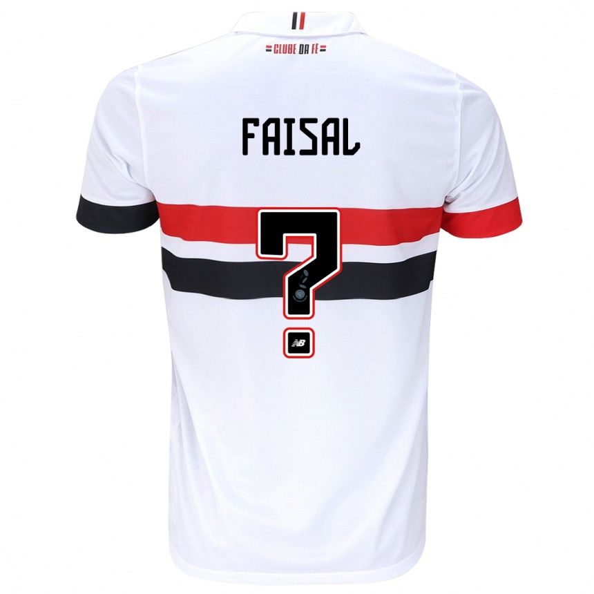 Men Football King Faisal #0 White Red Black Home Jersey 2024/25 T-Shirt Australia