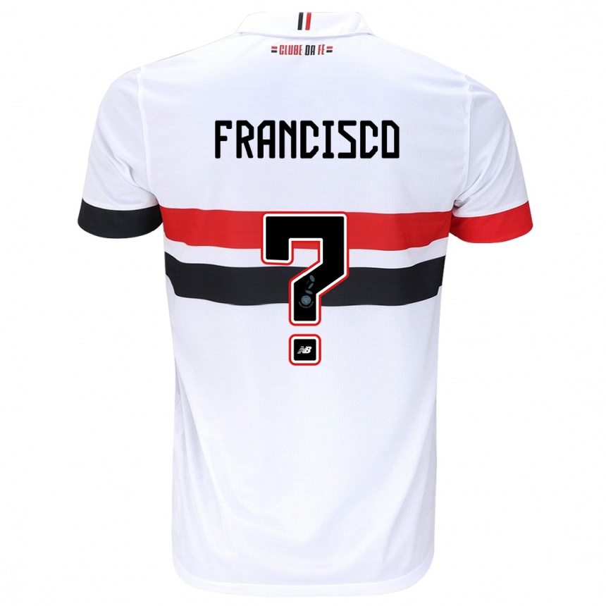 Men Football Ryan Francisco #0 White Red Black Home Jersey 2024/25 T-Shirt Australia