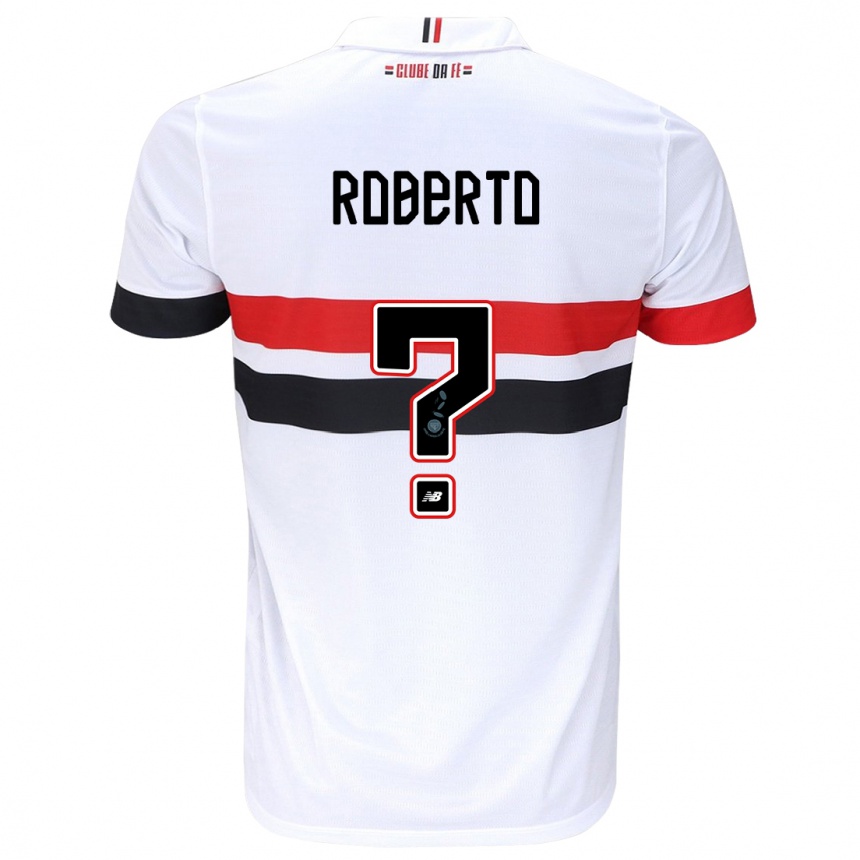 Men Football Roberto #0 White Red Black Home Jersey 2024/25 T-Shirt Australia