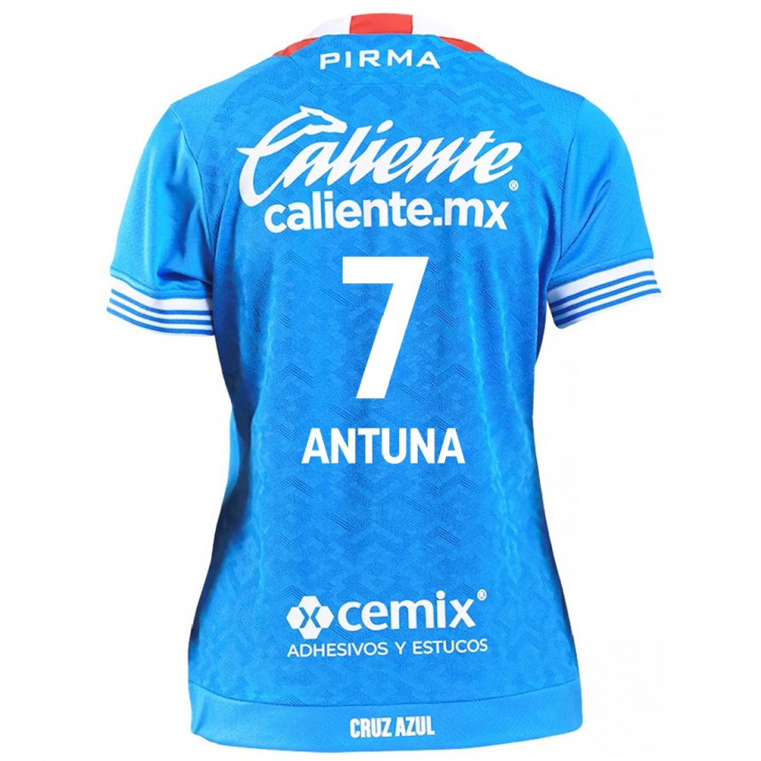 Men Football Uriel Antuna #7 Sky Blue Home Jersey 2024/25 T-Shirt Australia