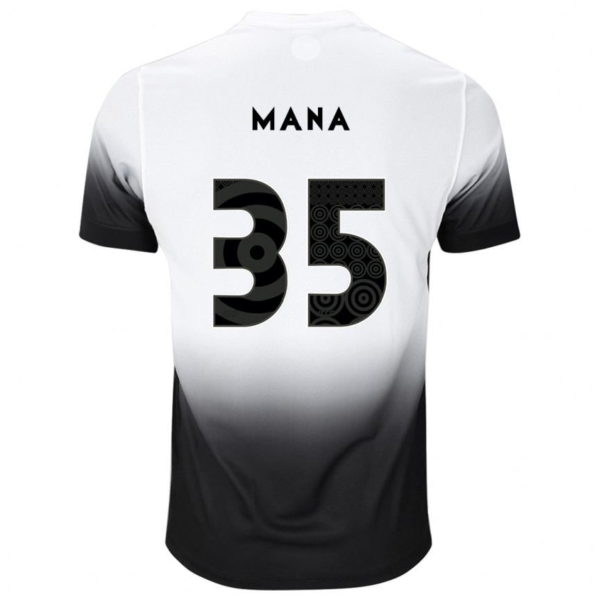 Men Football Léo Mana #35 White Black Home Jersey 2024/25 T-Shirt Australia