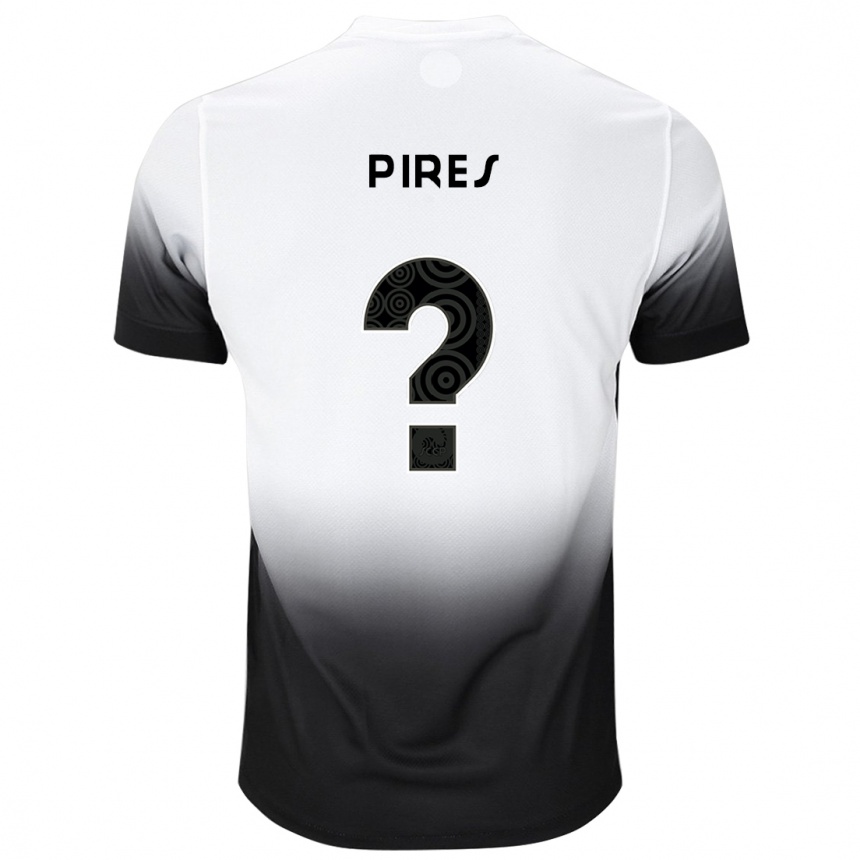 Men Football Guilherme Pires #0 White Black Home Jersey 2024/25 T-Shirt Australia