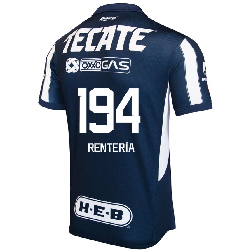 Men Football Ricardo Rentería #194 Blue Red White Home Jersey 2024/25 T-Shirt Australia