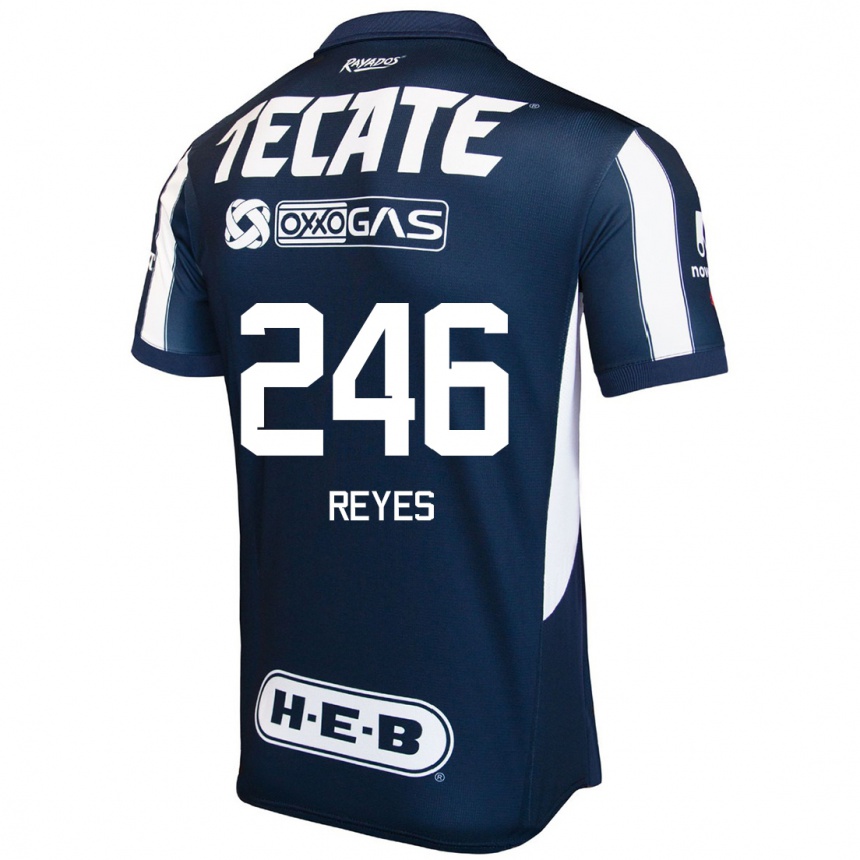 Men Football Cristian Reyes #246 Blue Red White Home Jersey 2024/25 T-Shirt Australia