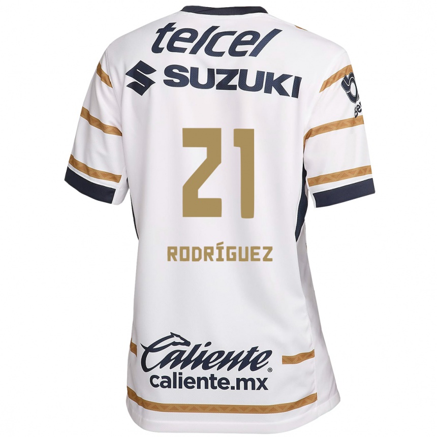 Men Football Michell Rodríguez #21 White Obsidian Home Jersey 2024/25 T-Shirt Australia